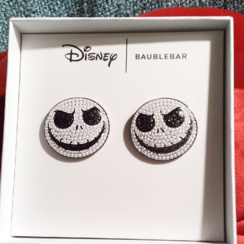 Disney NWT Baublebar Nightmare Before Christmas Jack Skellington Earrings In Gb